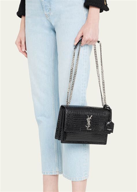 sunset mono ysl|Saint Laurent Sunset Medium YSL Crossbody Bag in Smooth .